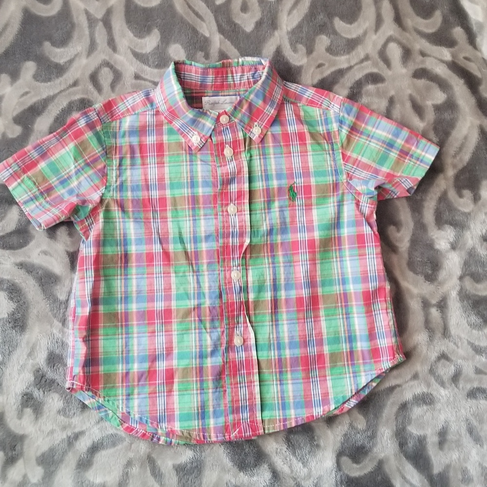 Ralph Lauren button down shirt 12 months